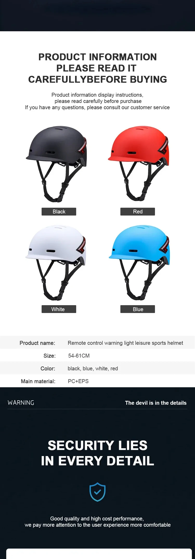 Waterproof Ultralight Helmet Smart Led Warning Flash Riding Helmet For Electric Scooter And