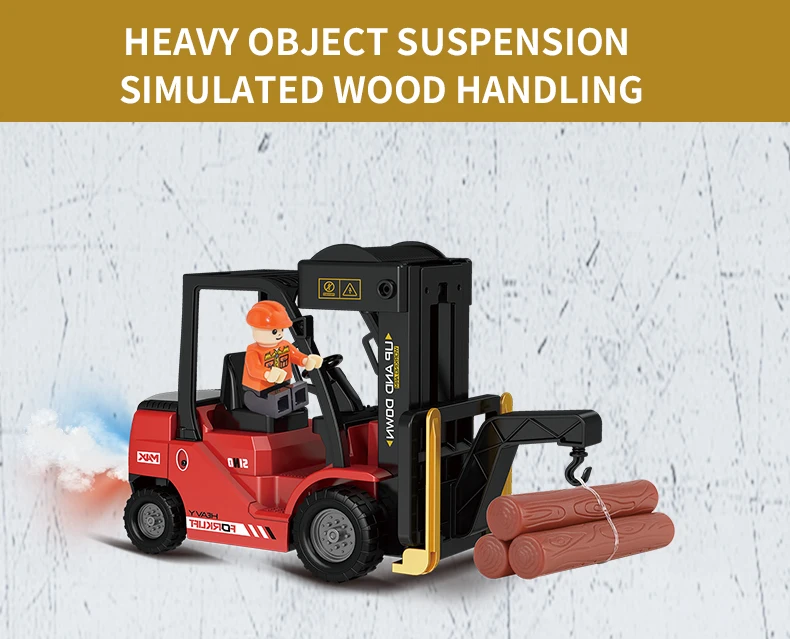 2.4ghz RC Forklift with Spray Light - Fun & Educational Toy