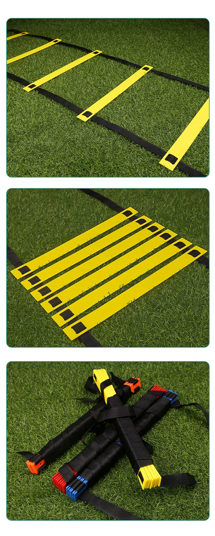 2023 Sports Agility Adjustable Ladders Soccer Football Boxing Speed