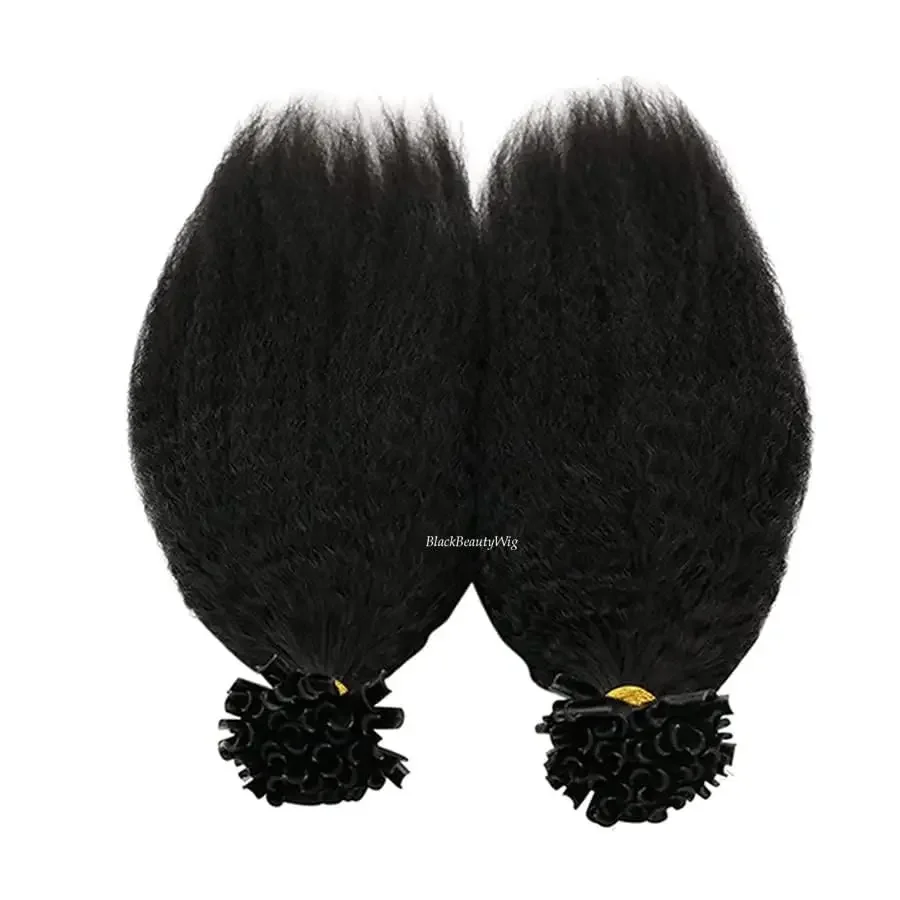 Kinky Straight Nail Tip Human Hair Extension Mongools Remy Haar Vooraf Gebonden Keratine Fusion U Tip Haar Grof Italiaans Yaki_voghion.com