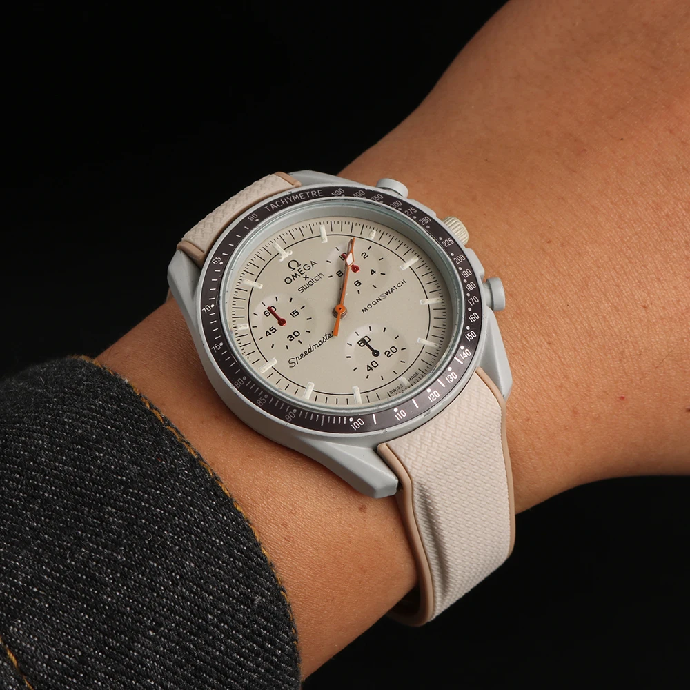 High Performance Omg Speed Master Rubber Watch Band Strap For Omg X S