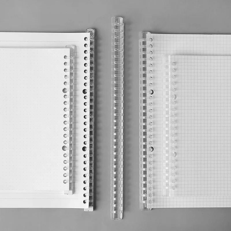 Многоцветный 26 кольцевой зажим для переплета прозрачные пластиковые зажимы открывания краев офисной бумаги