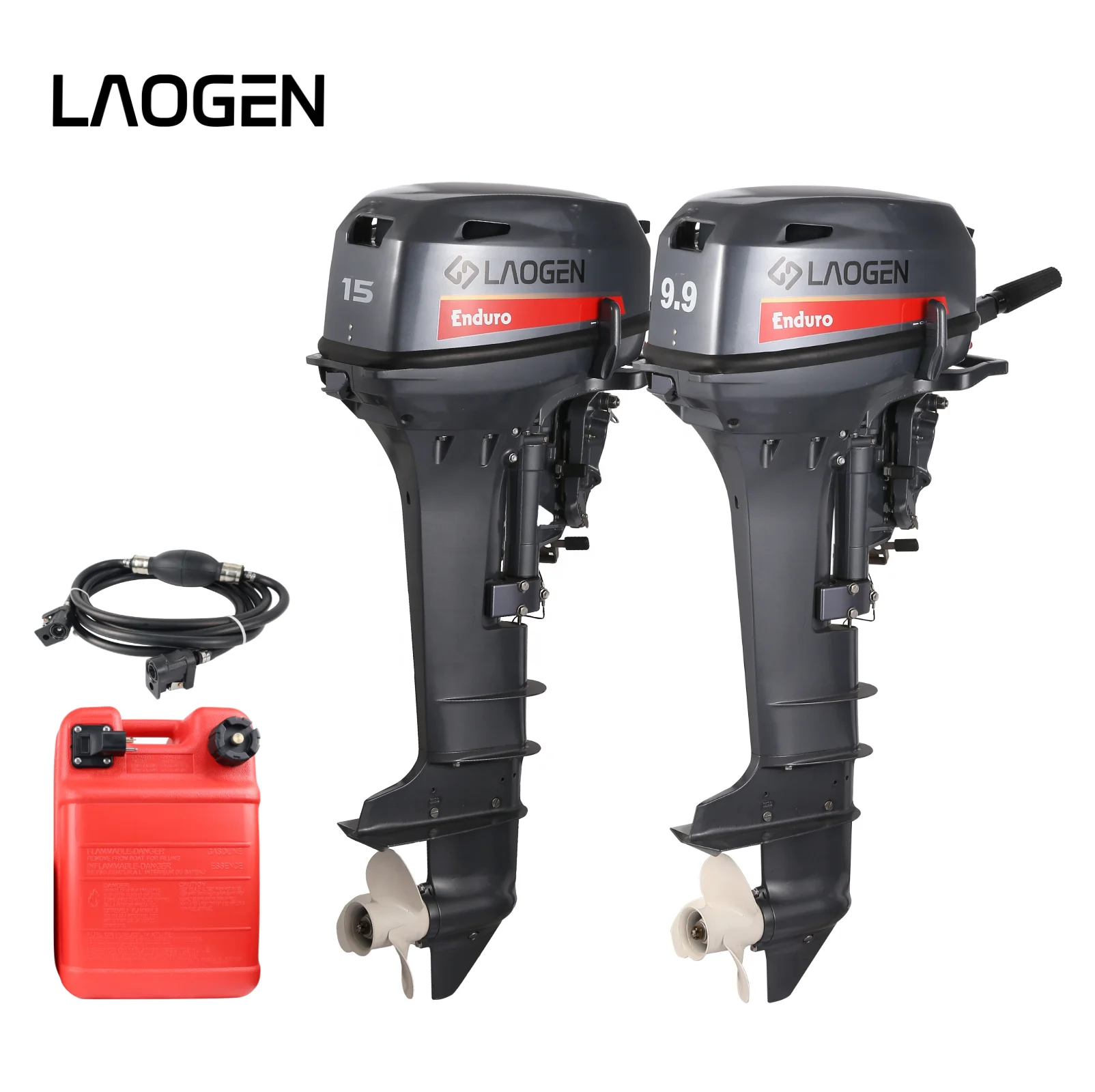 Laogen Enduro 15hp Outboard Engine Match Yamaha 2 Stroke Outboard Motor 9.9 15hp Outboard Engine 6b4 15D Boat Motor Outboard