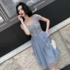 Blu grigio, lunghezza media.