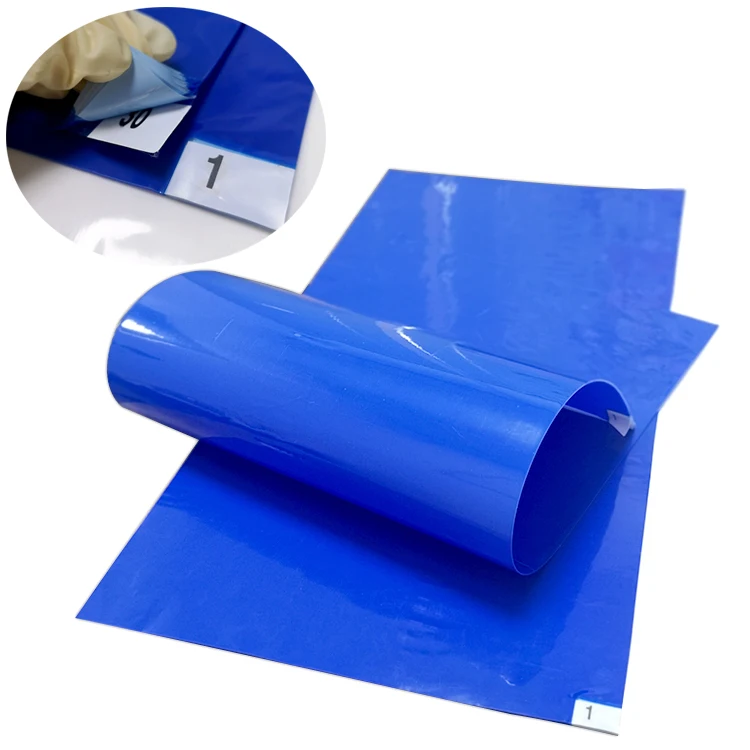 Adhesive 30 Layer Disposable Peel Off Cleanroom Sticky Mat
