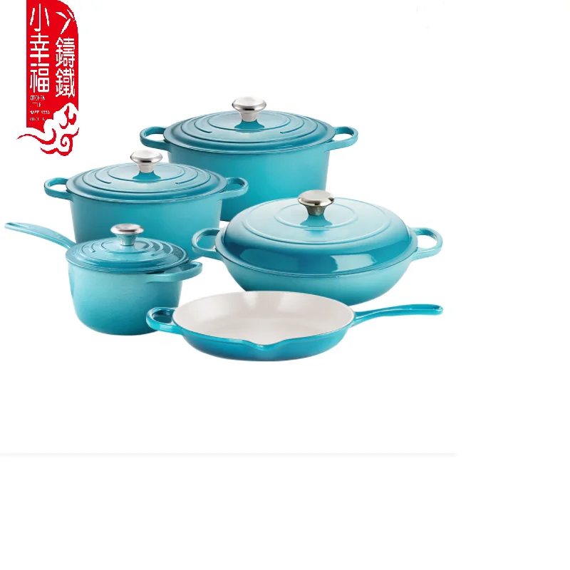 Customized Enamel Cooking Pots Set Wholesale Nonstick Enamel Cast Iron  Cookware Sets - China Cast Iron Pot and Cast Pot price