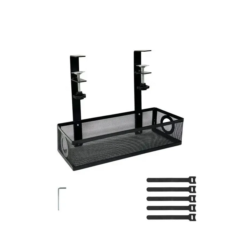Выдвижной лоток для управления кабелем под столом металлический выдвижной Настольный