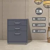 Three-drawer space gray