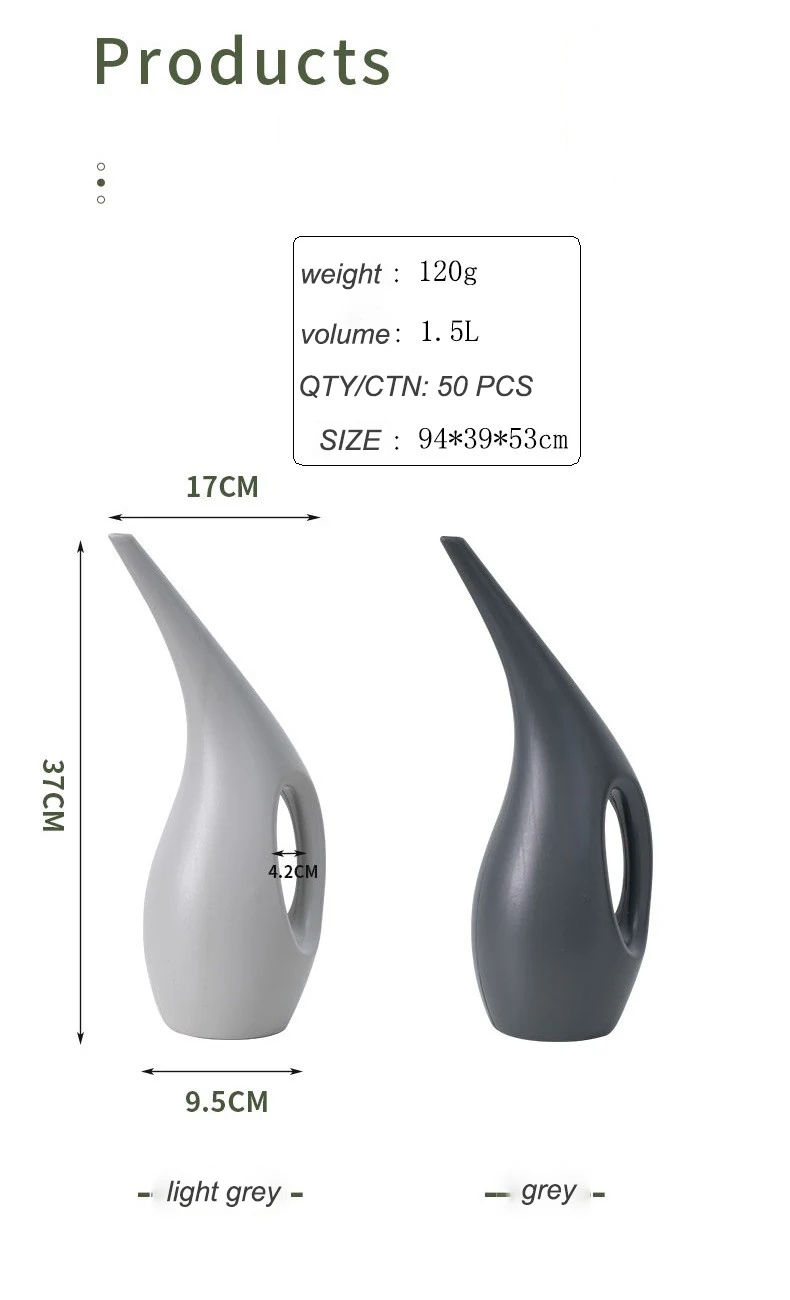 Factory Price Long Narrow Spout Garden Water Can Pe Durable Gardening