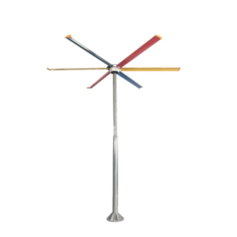 Waterproof Industrial Pole Fan, 38dB, 220 V, Aviation Metal - detail 6