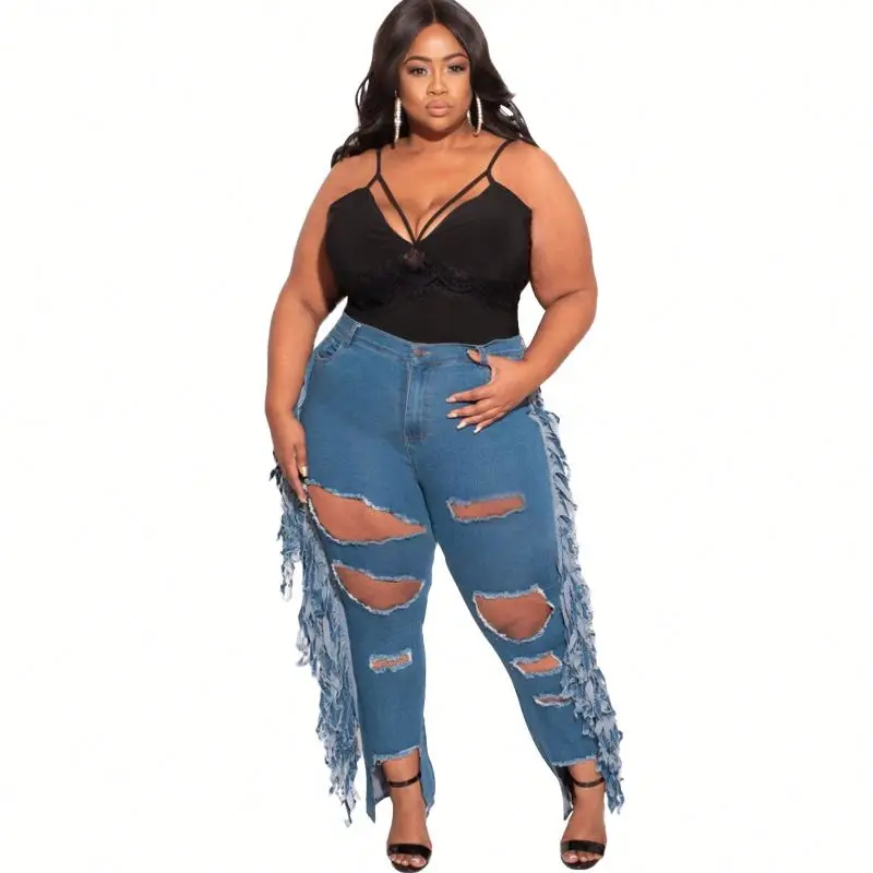 Plus Size Jeans 4xl 5xl 6xl Jeans Woman 