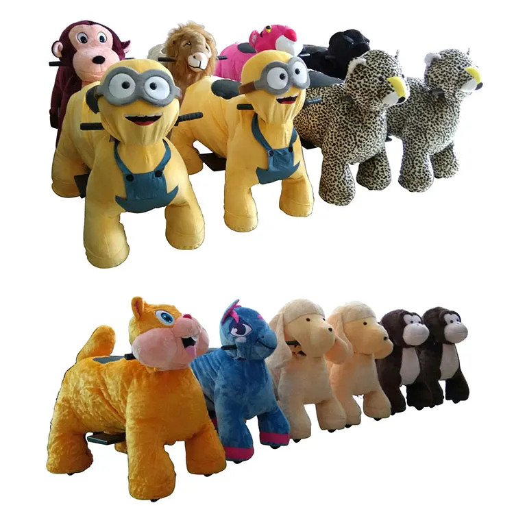 Attraction Battery Operated Ride on Animal Electrical Toys Rides for Kids Plush Animal Ride