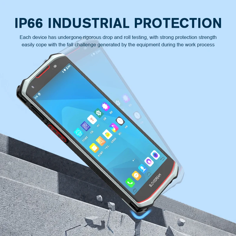 F502 Full Screen Handheld Terminal Device Logistics Scanning Gun Android Handheld Terminal Industrial Handheld Device