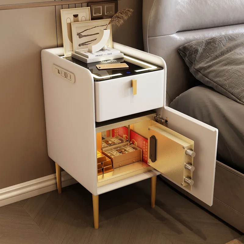 Smart Bedroom Furniture Bedside Table Invisible Safe Smart Bedside