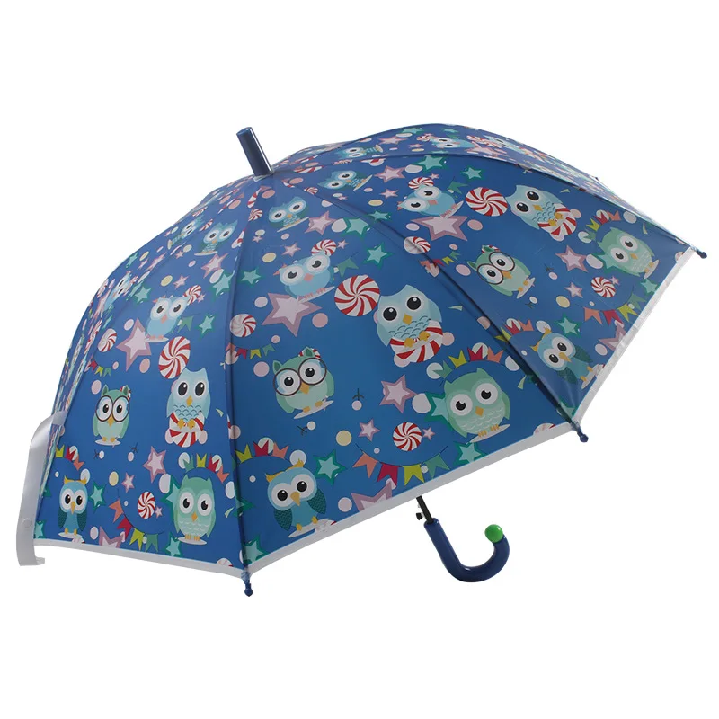 Meichoon Parapluie Enfant Ours Dessin Animé - Transparent 70 Cm - Ouverture Automatique - Poignée Confort