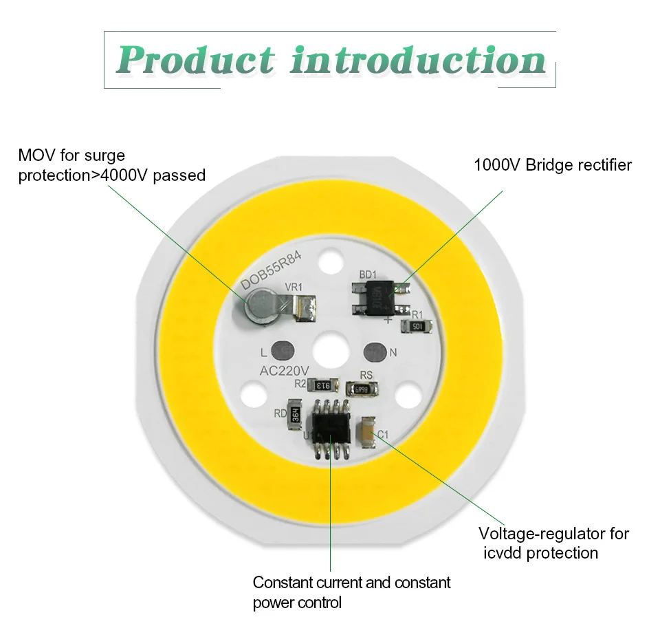 Wholesale Newspectrum Smart IC AC COB Module For E27 A60 A70 LED Bulb Driverless LED Chip COB LED Chip 12W 220V m.alibaba.com