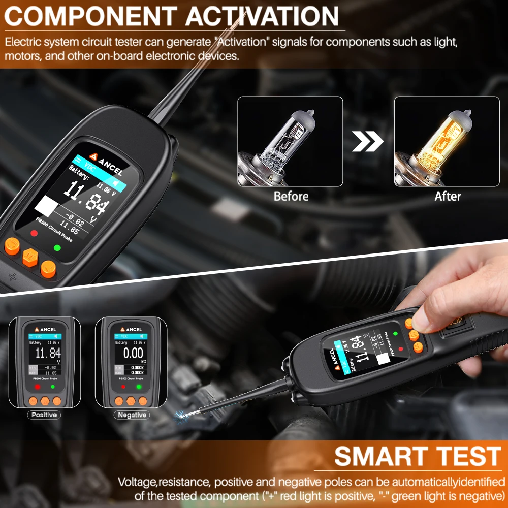Antarmuka Layar ANCEL PB500
