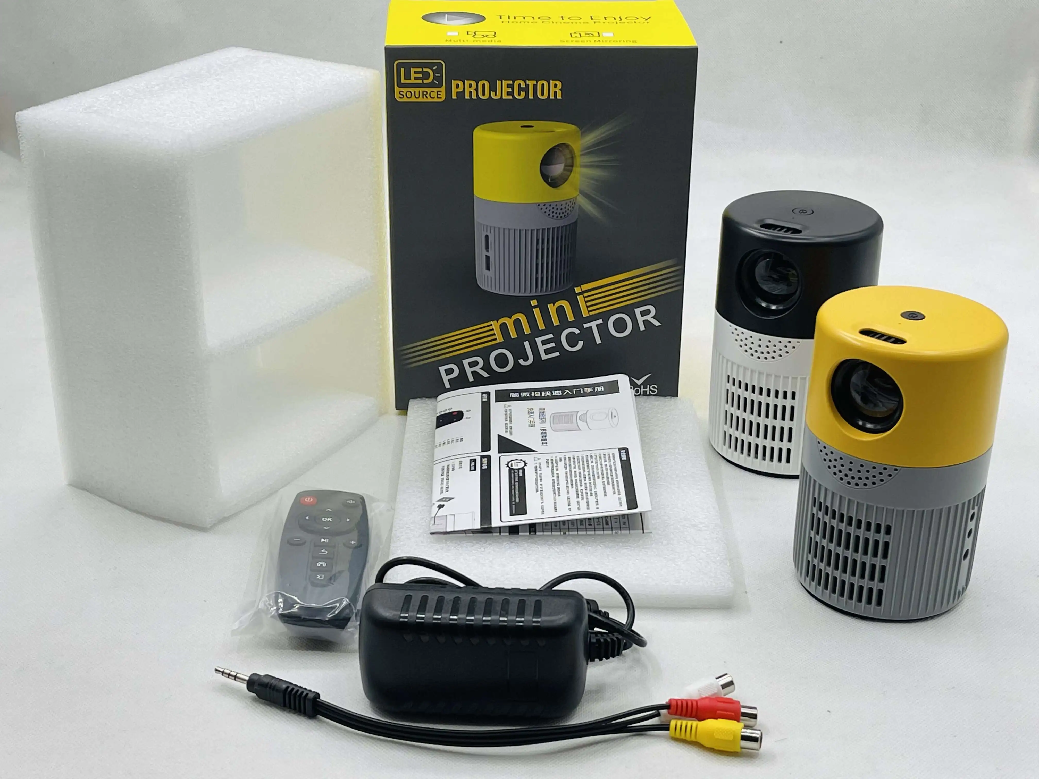 Newest 4k Projector Yt400 Mini Pocket Projector Support 1080p Home