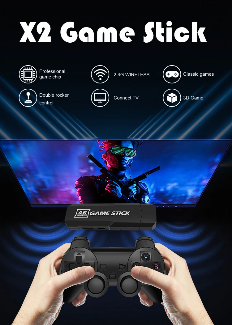 Best Selling Classic Mini Retro Video Game Console HD 64GB 35000