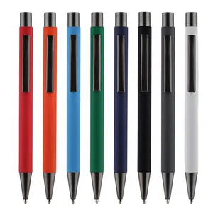 High Quality Metal Ballpoint Pen 1.0mm Writing Width Customizable LOGO for School Stationery Advertising Promotional Gift