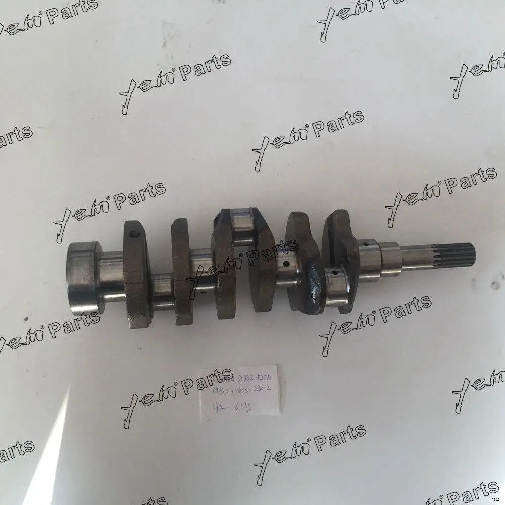 New Original Quality Crankshaft Assembly 16805-23012 For Kubota D782 Tractor Excavator Spare Parts