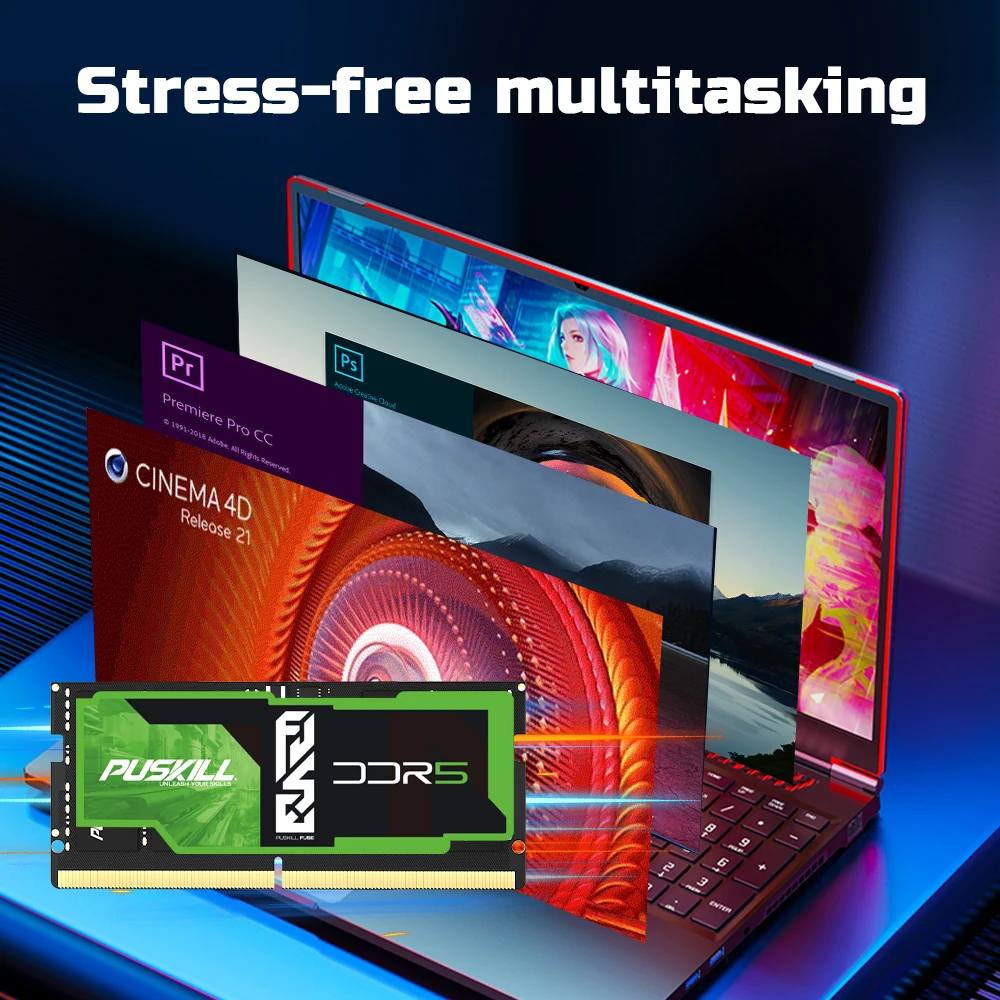 PUSKILL DDR5 Memory - High Performance for Laptops