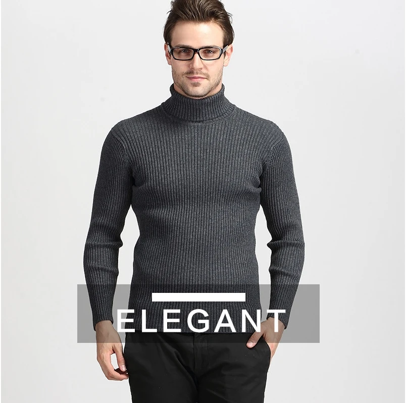 2020 winter fashion custom turtle neck knitted male hombre mens gents Rib pullover knitting sweater for red