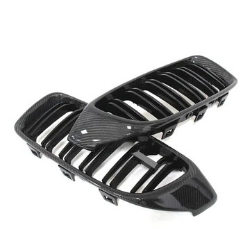 Wet Carbon Fiber for BMW M3 F80  M4 F82 Body Kit Grilles  2002-2019 F32 F36 F81 F83 Front Bumper Kidney Grille Grilles