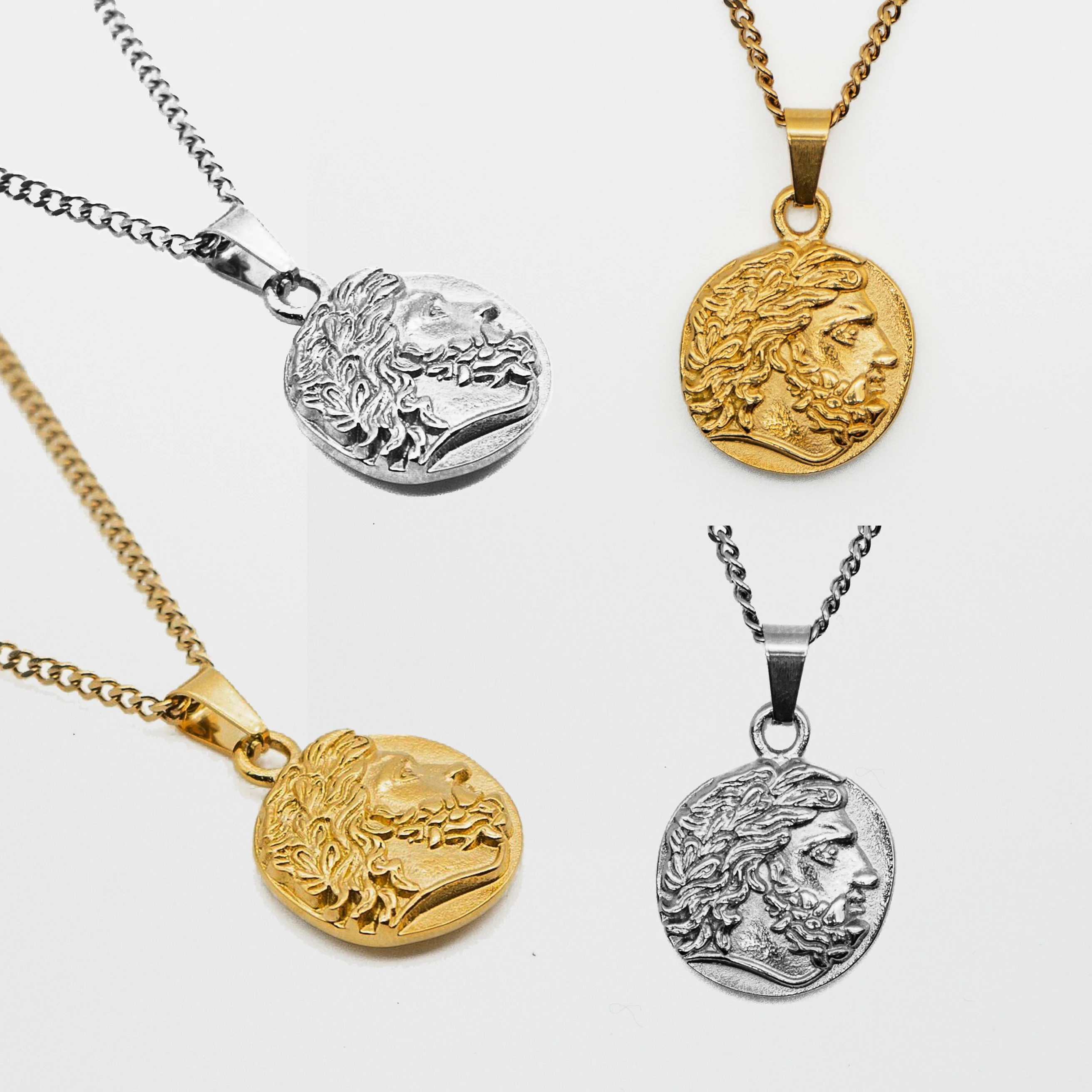 Collana con tridente di Poseidone per uomo, collana con mitologia greca, collana con dio greco, dio romano Nettuno, oceano, lancia, paganesimo ellenico - Italia