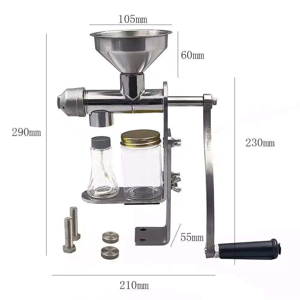 Hand Operated Peanut Oil Press Oil Squeezing Machine Extractor