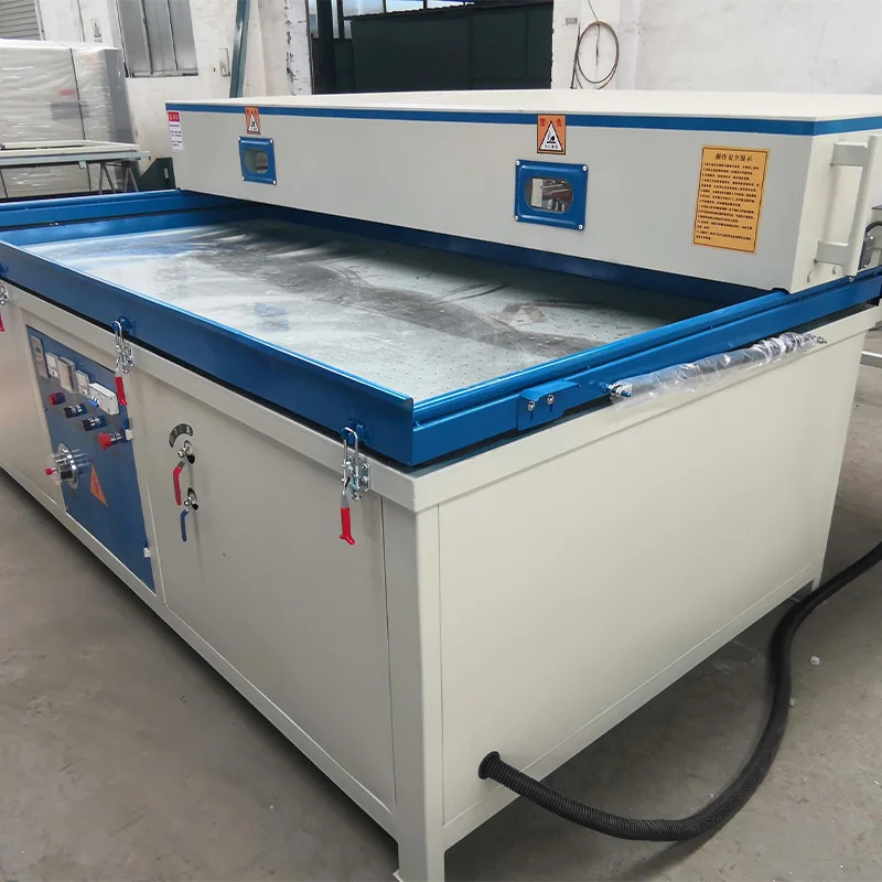 Automatic Silicone Rubber Sheet PVC Film Vacuum Press Laminating Machine For Furniture Wood Door