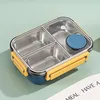 Three grid stainless steel blue