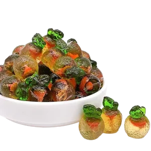 Creative 4D Fruit White Peach Soft Candy 2.5kg Bag Chewable Sour Candy