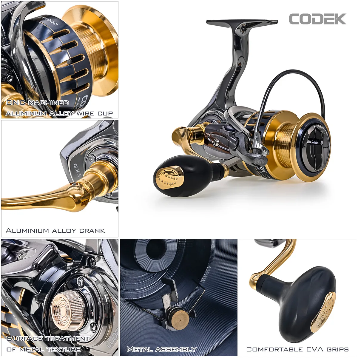 Metal Wire Cup Surf Fishing Reel Spinning Wheel Sea Pole Reels for