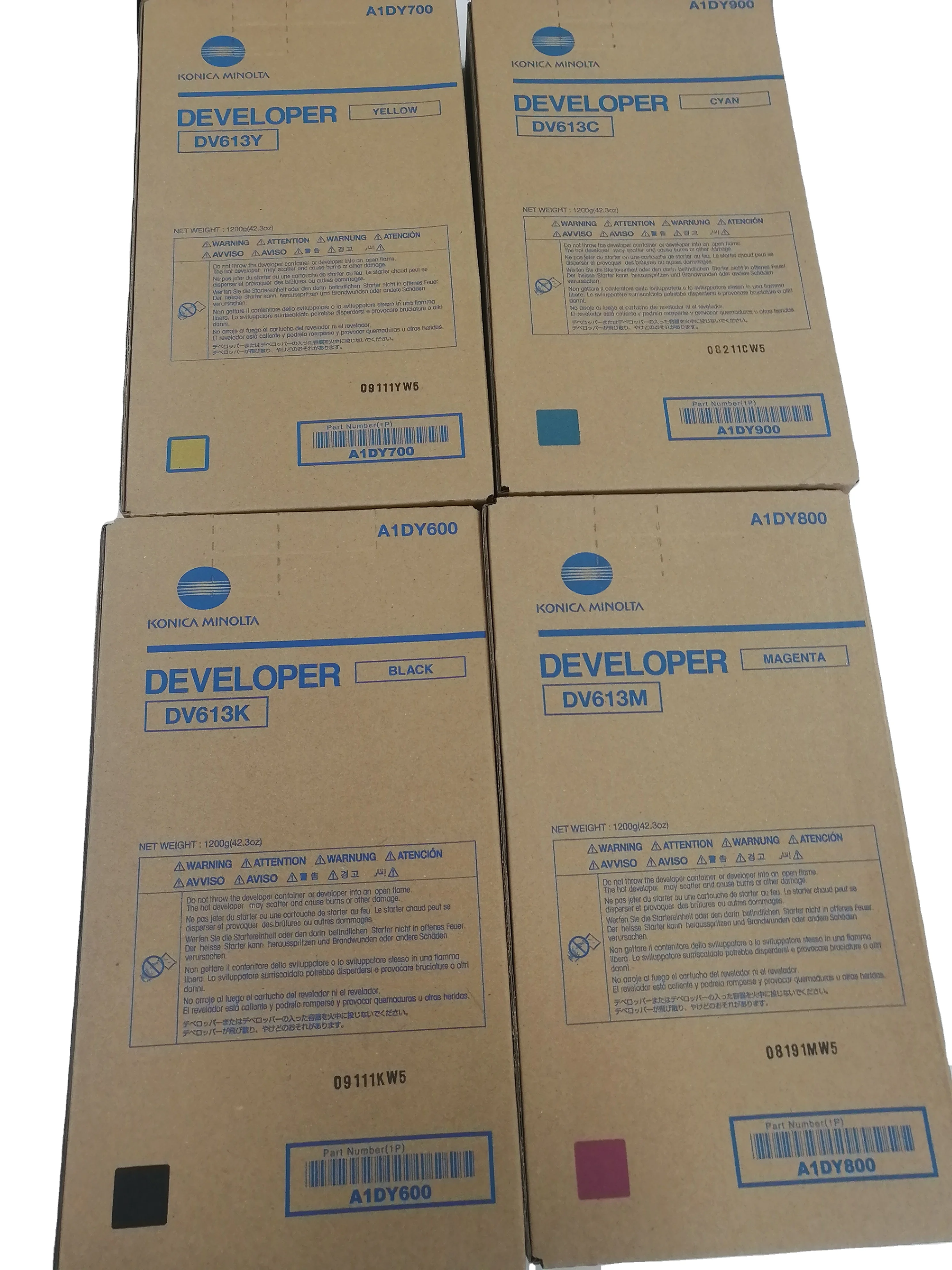 Original DV613 Developer for Konica Minolta Bizhub PRESS C8000 Developer Set CMYK