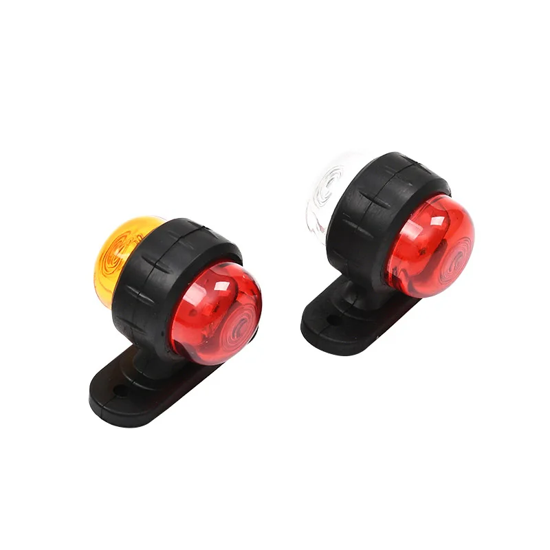 Round 2 Side Amber/Red LED Trailer Corner Light Kit with