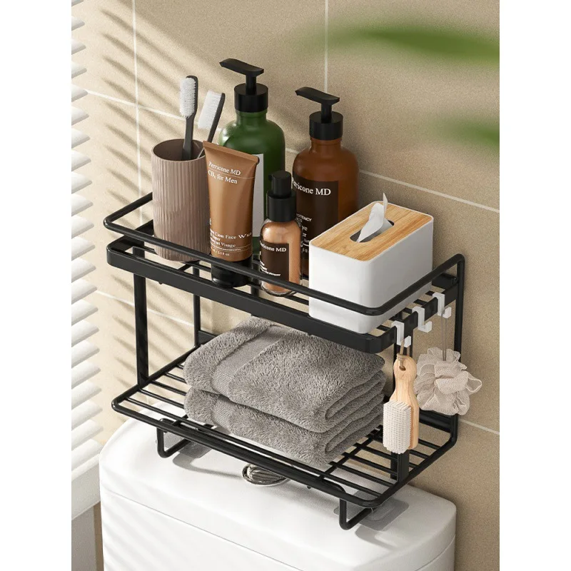 Toilet Water Tank Rack Wrought Iron Toilet Free Punching 