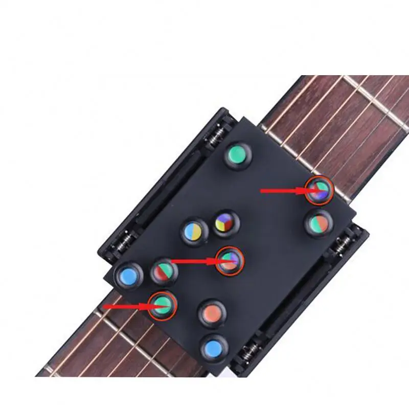 Guitar Chord Trainer Practice Tool Chords Folk Guitar Finger Teaching Aid Learning Training for Beginners