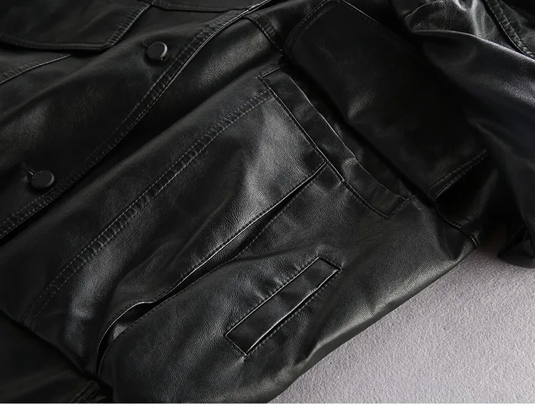 Men's Embroidered Leather Jacket Loose Casual Winter Style_voghion.com