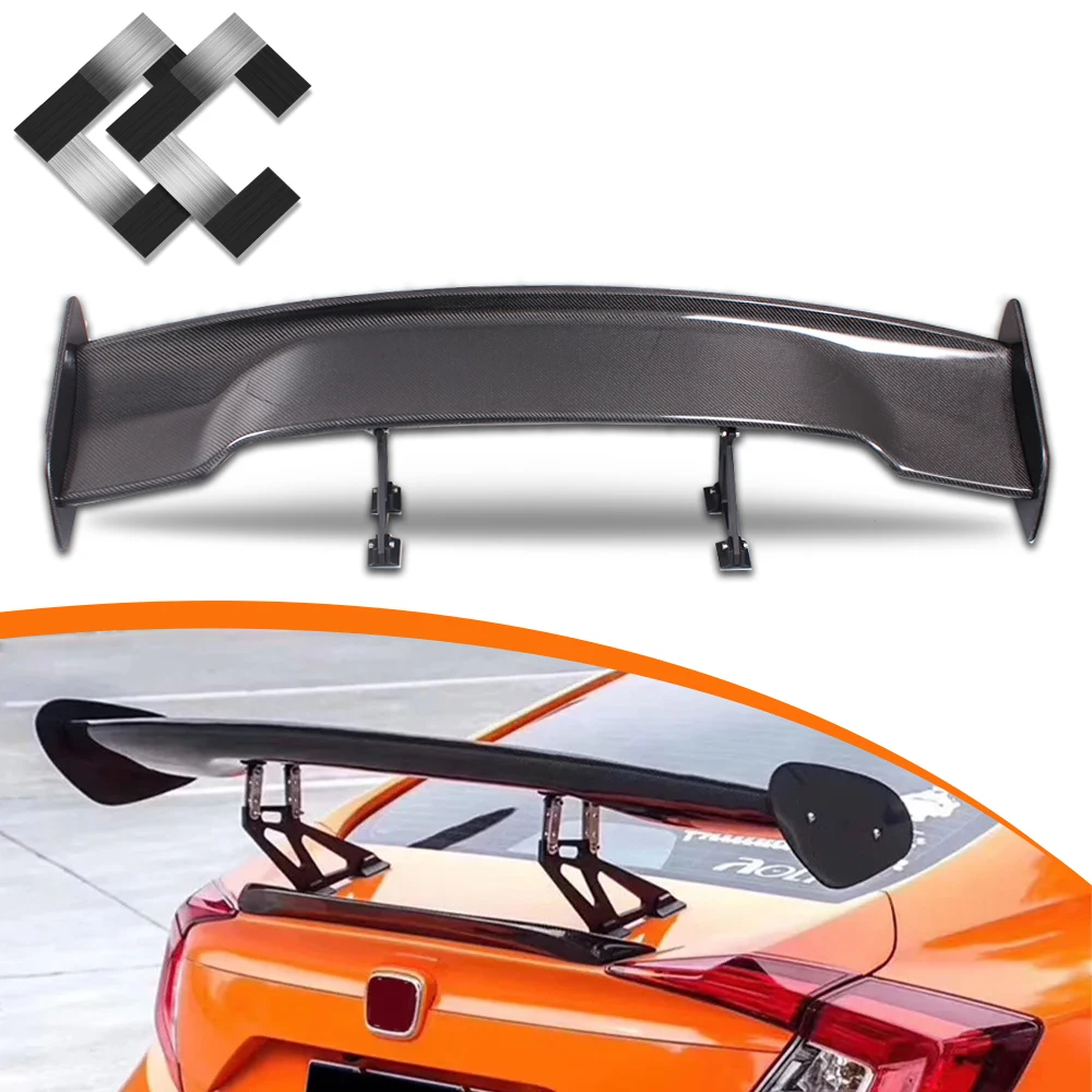 Custom Modified Auto Parts Bracket Gt Rear Boot Spoiler Carbon Fiber ...