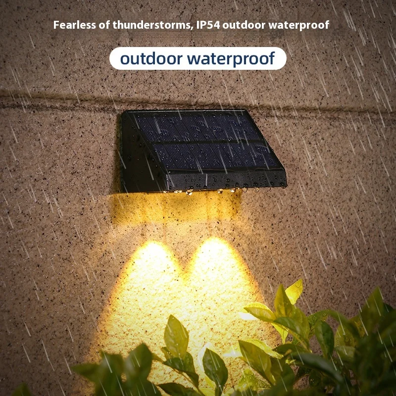 Luminaria Muralia Externa LED Moderna, Ornamenta Muralia Externa Impermeabilia IP65 Solariis Transmarinis pro Atrio Domestico