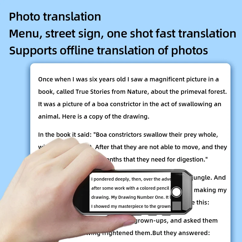 Kids Translation Pen Device For Scanning And Translating Texts And