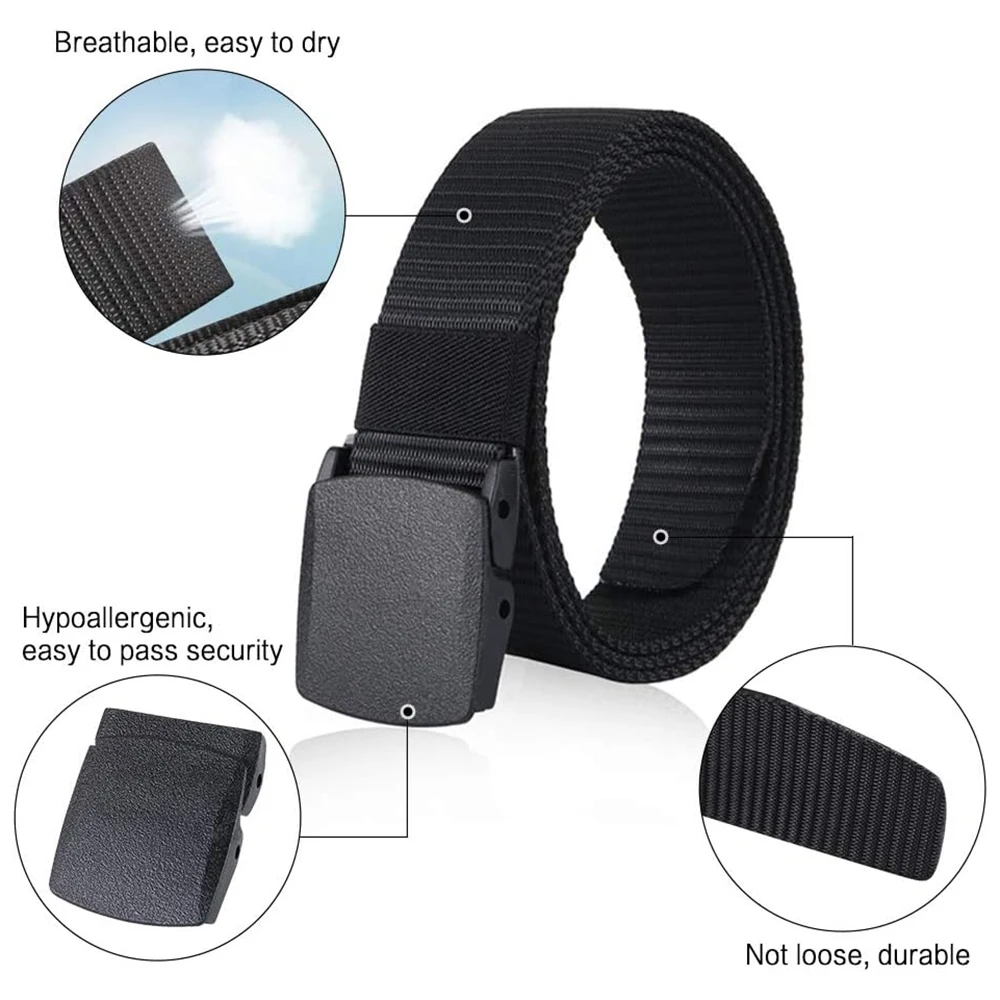 Men's High-quality Durable Waterproof Tactical Belt Wear-resistant Lightweight Heavy Duty Buckle Tactical Belt