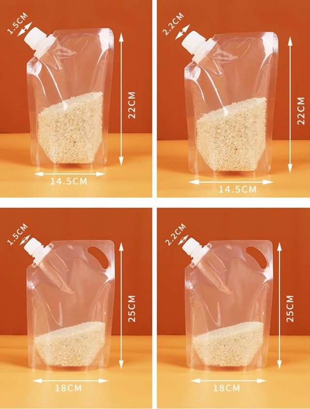 Wholesale Hand Held Hermetic Grain Storage Bags Stand Up Food Storage