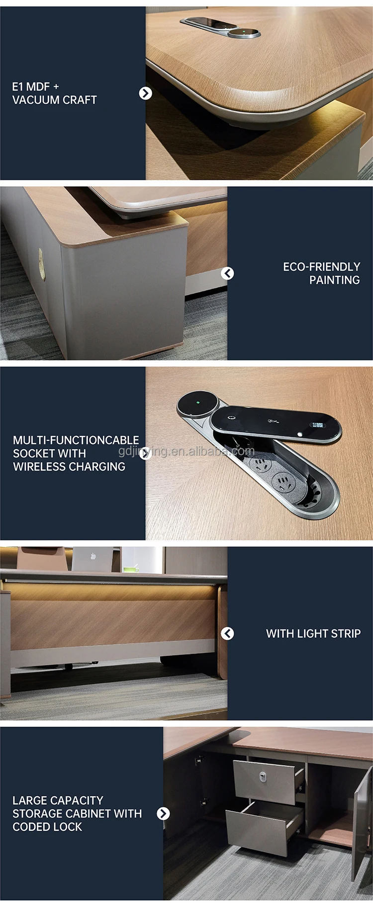 Fresh Look at Luxury Modern Wood Design Mdf Home Executive L Shaped Ceo