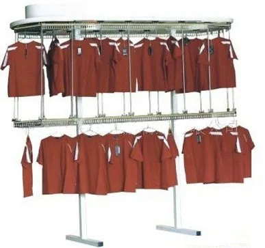 Clothes conveyor (Dress taking line for dry cleaning shop)