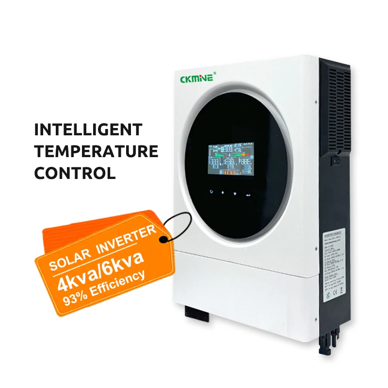 CKMINE onduleur solaire autonome 4 kW 6 kW 24 Vcc 48 V à 220 Vca onduleur solaire autonome pour système solaire autonome domestique