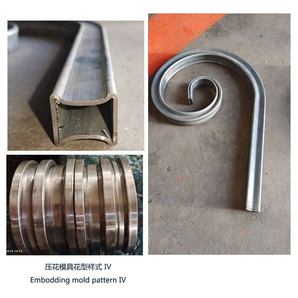 Rectangle Pipe Wrought Iron Scroll Pattern Metal Craft Bending Machine
