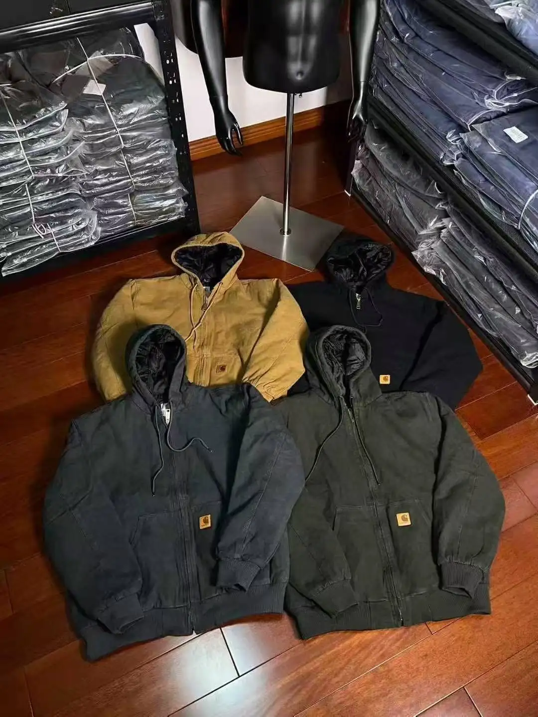 Spring Autumn Thin Bomber Jacket Wool Cotton Material Streetwear Heart Pattern Discharge Printing Men Women details