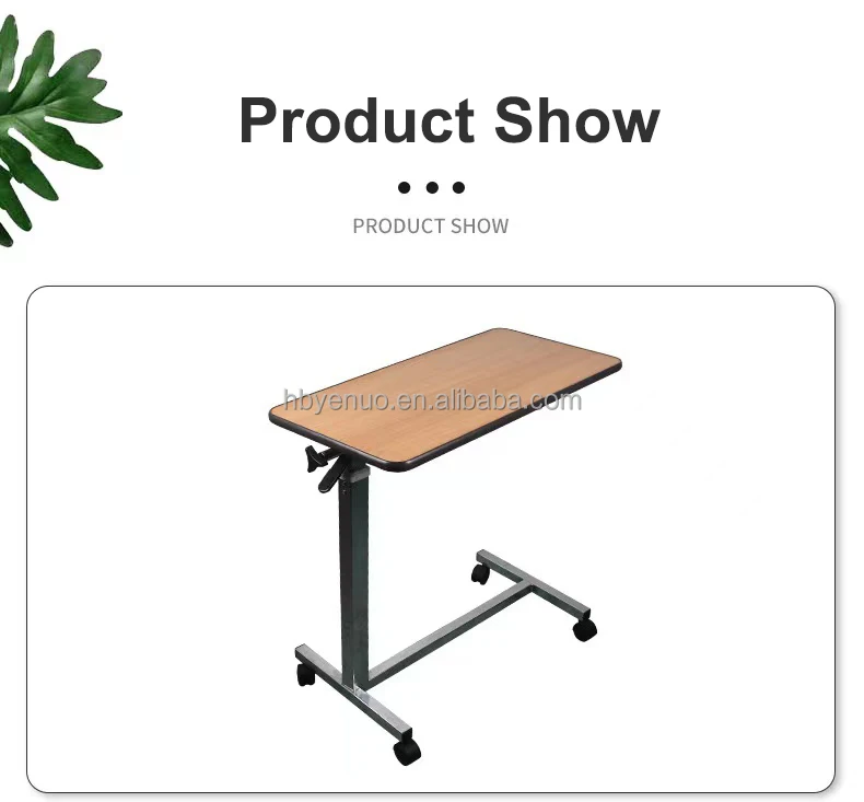 Medical Wooden Overbed Table For Hospital Ward Hospital Furniture